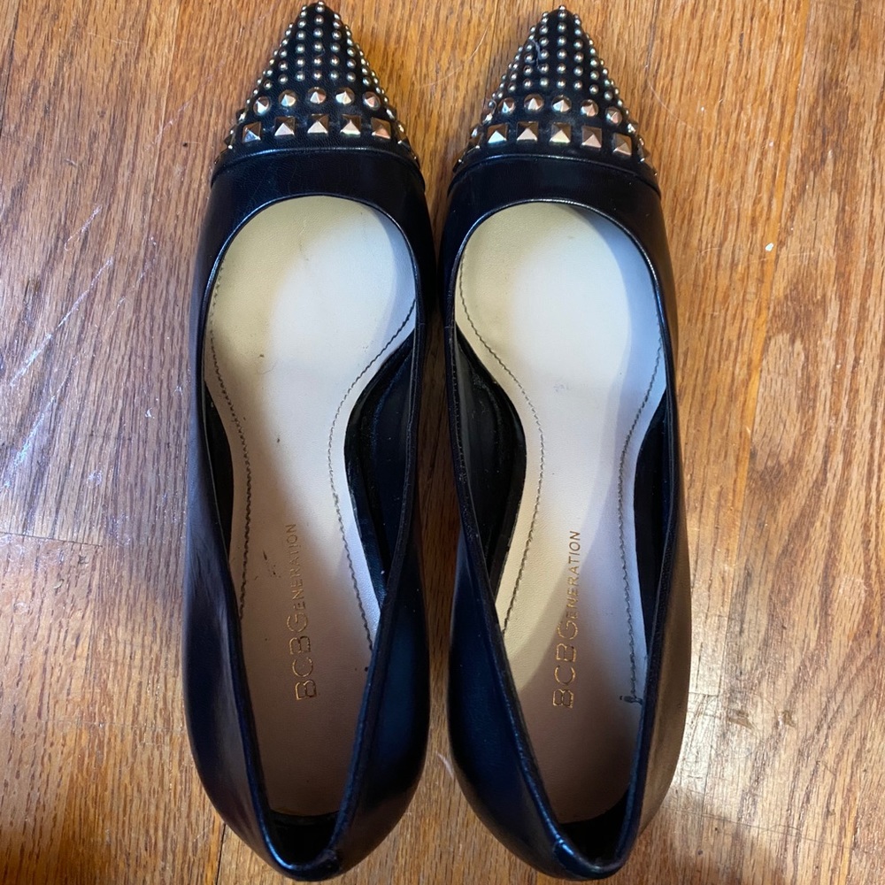 BCBGeneration studded toe stiletto heels